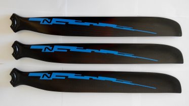 Propeller Rainbow 10N3 130 - Blue Line, with casing