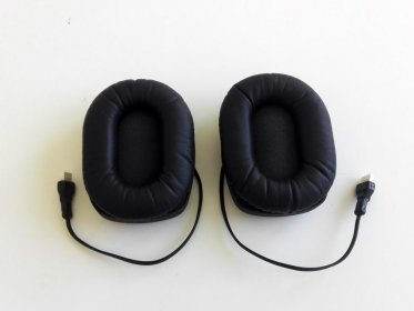 Ear Cups for helmet FC4, leather, pair L+ R , S-size