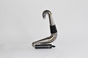 Titanium Tuned exhaust with elbow  F-LIGHT 160 
