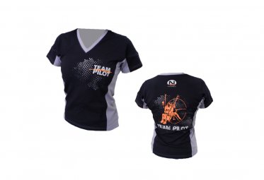 T-shirt women's Nirvana team pilot - Black/Grey